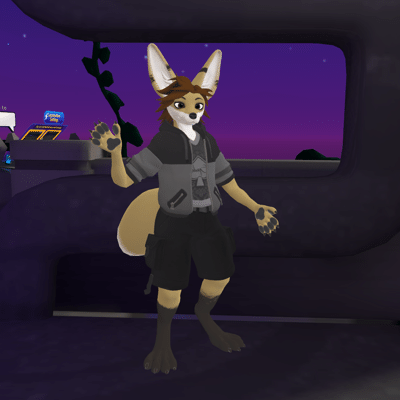 Kobaj in VR showing off his favorite outfit.