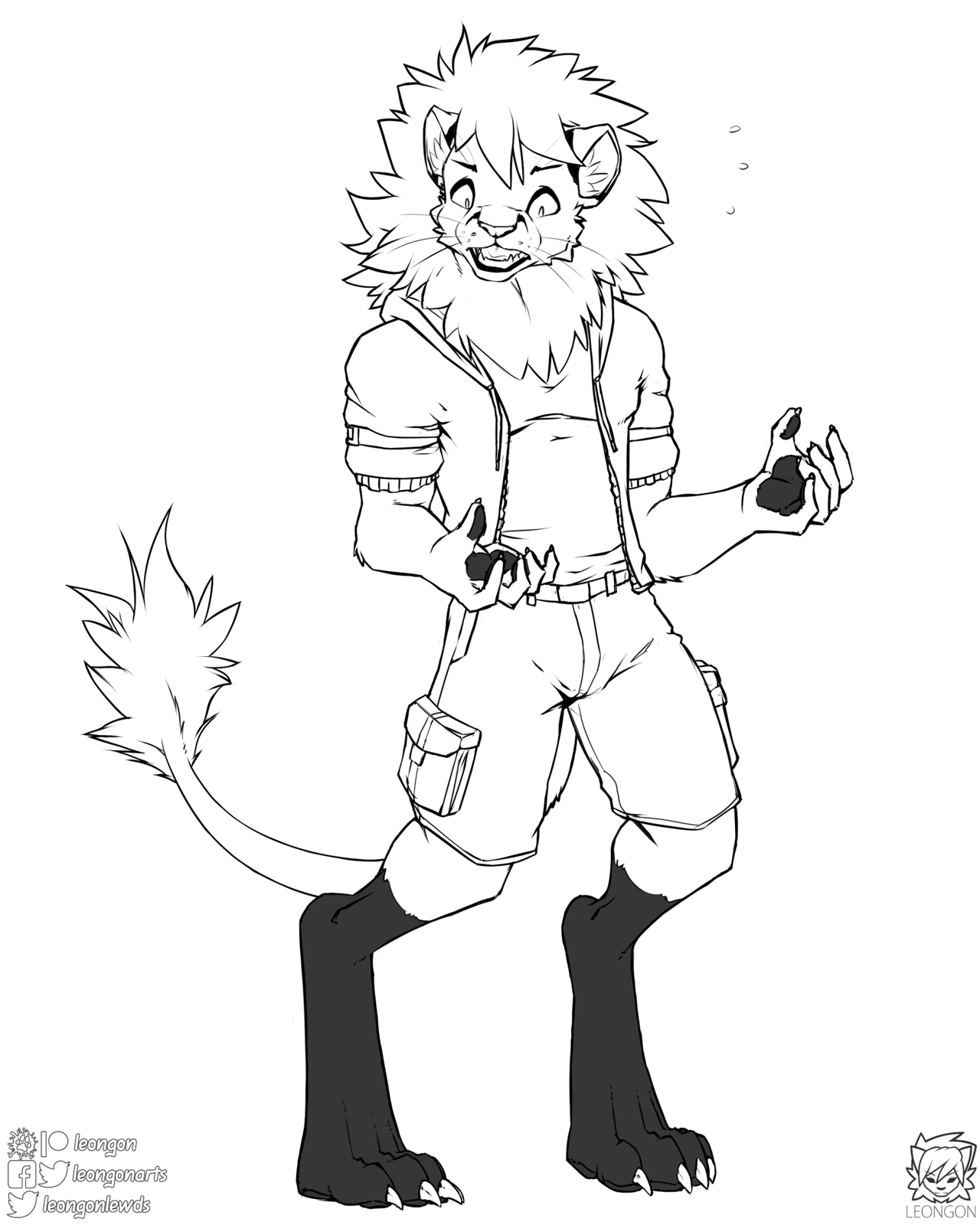 Kobaj turned into a lion.