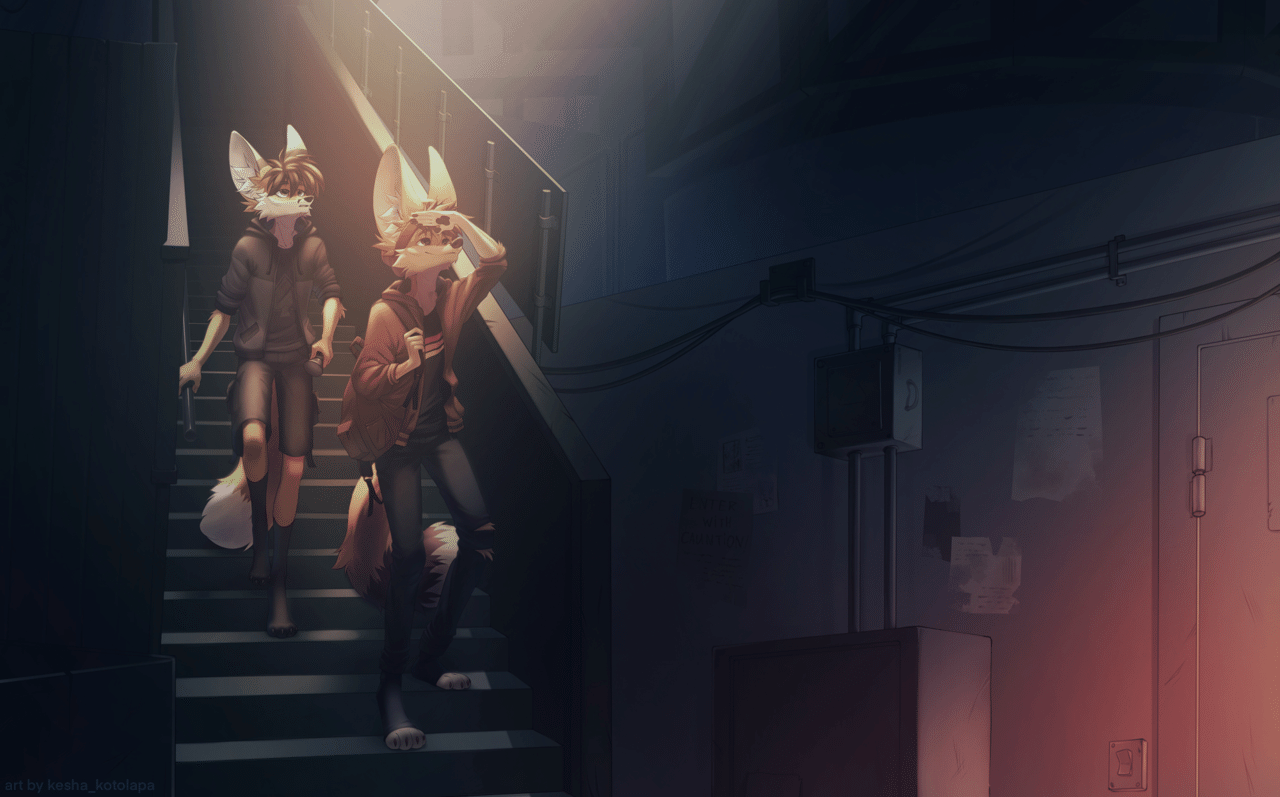 Kobaj and Sparky totally legally explore a hydroelectric dam.