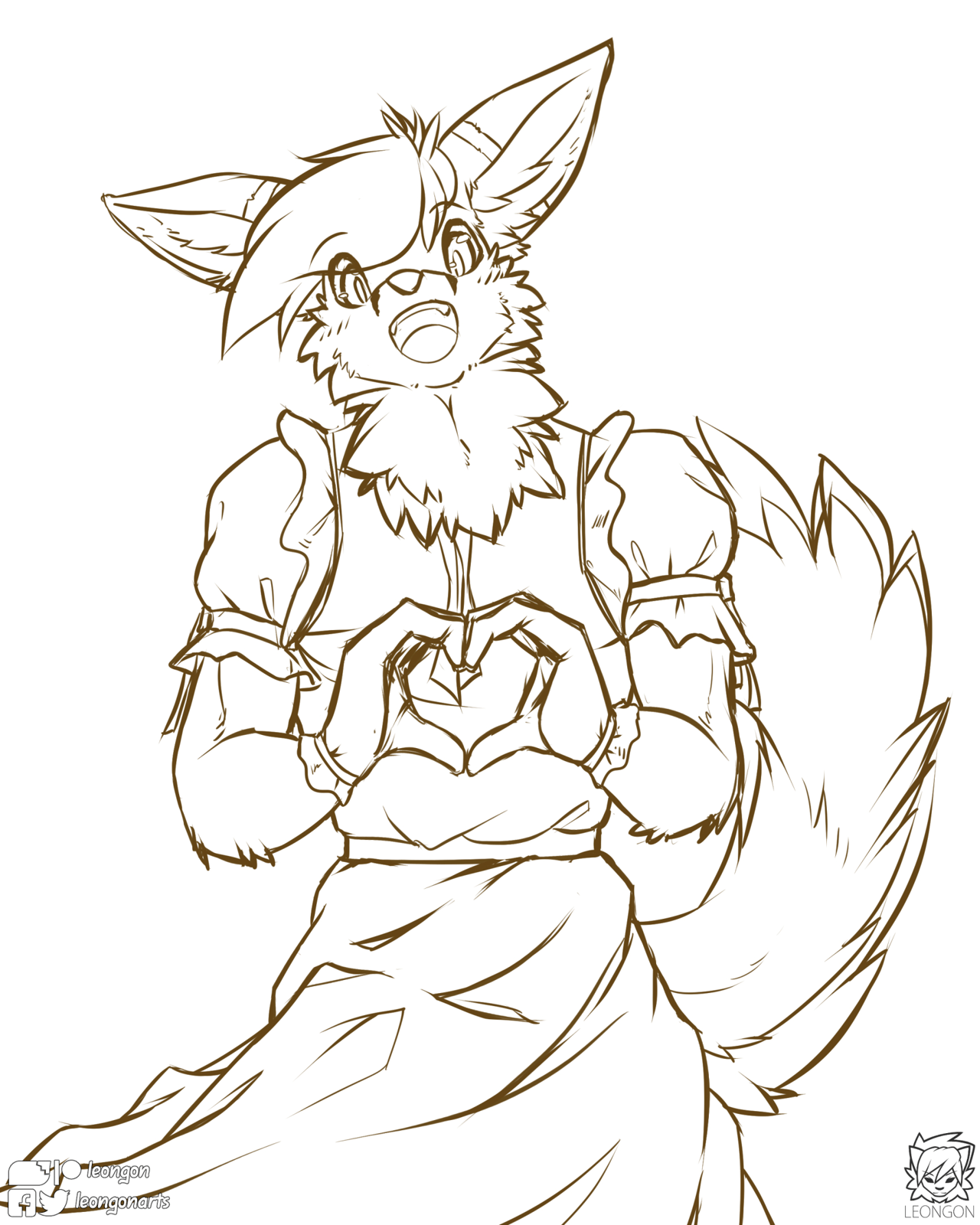 Kobaj working at a maid cafe.