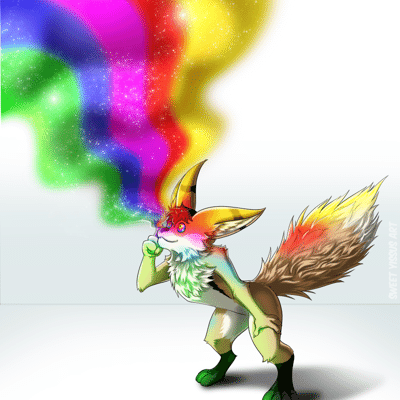 Kobaj really really likes rainbows, okay.
